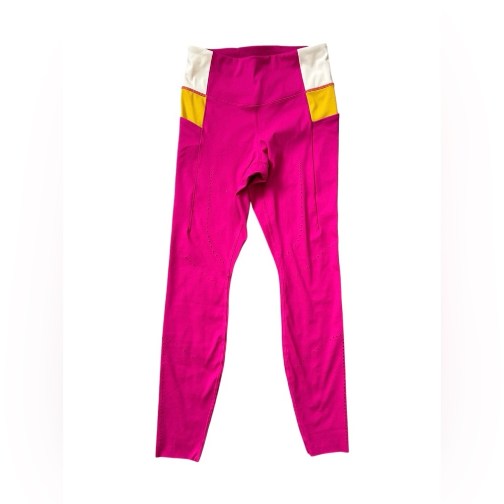 NWT Brooks Women Method 7/8 Running Tights in Hot Pink Size Small - Picture 2 of 8